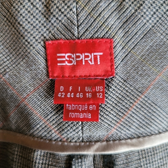 Esprit plaid wide straight leg dress pants size 12​ - Picture 10 of 13